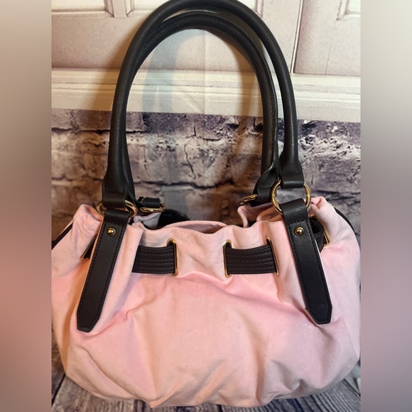 Juicy Couture Retro Chic Pink Velour Tote NWT Christmas - Picture 3 of 7